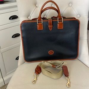 Dooney & Bourke Black and Brown Laptop Bag
